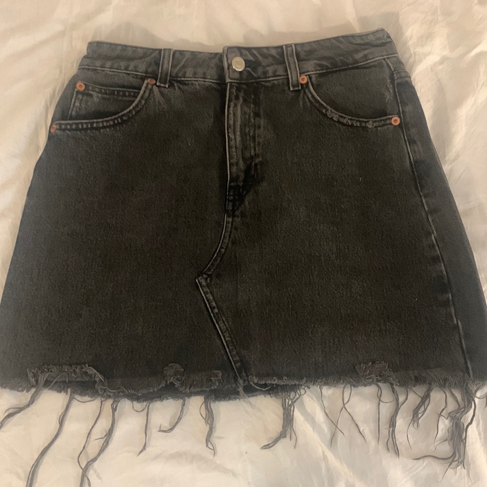 Black Jean Skirt